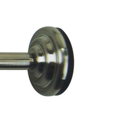 Adjustable Mini Tension Rod 1/2" Diameter Brushed Nickel By Versailles