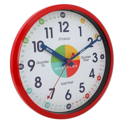 Analog 12" Quartz Accurate Time Teacher With Quiet Sweep Movement Wall Clock - Westclox - Image 3