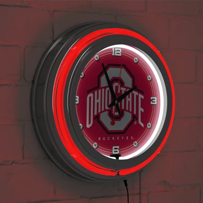 The Ohio State University Neon Clock - 14" Diameter - Image 5
