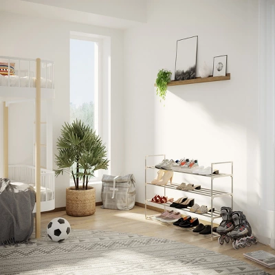 Hastings Home Four-Shelf Shoe Rack - Holds 24 Pairs Of Shoes - Image 2