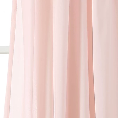 Set Of 2 40"x84" Lydia Ruffle Window Curtain Panels - Lush Décor - Image 2