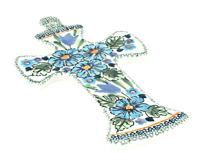 Blue Rose Polish Pottery 1089 Zaklady Cross - Image 7