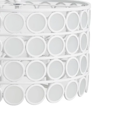 Abbot 4-Light Drum-Shaped Chandelier White - Hampton Hill - Image 5