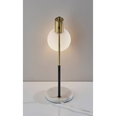 Corbin Desk Lamp Antique Brass Black - Adesso - Image 4