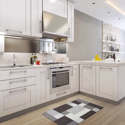 World Rug Gallery Modern Boxes Design Anti Fatigue Standing Mat - Image 4