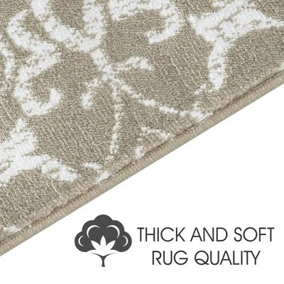 Sussexhome Floral Collection Anti-Slip Carpet Stair Treads, 9" X 28" - Image 4