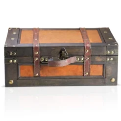 Brynnberg 15"x10.6"x5.5" Wooden Durable Treasure Chest Storage Box