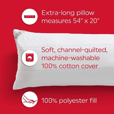 Sunbeam 54 Inch Heated Body Pillow With Temperature Controller