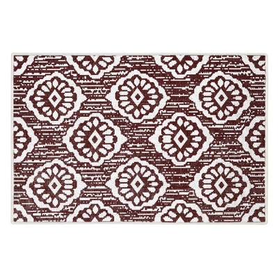 Sussexhome Flower Collection Cotton Heavy Duty Low Pile Area Rug , 2' X 3' - Image 10