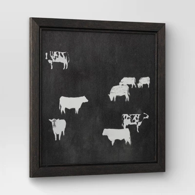 (Set Of 2) 12" X 12" Cow Collection II Framed Wall Canvases - Threshold™ - Image 4
