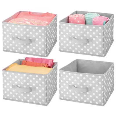 MDesign Kids Fabric Closet Storage Organizer Cube Bin, 4 Pack - Image 8