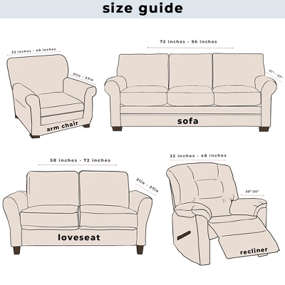 Great Bay Home Stretch Printed Washable Recliner Slipcover - Image 4