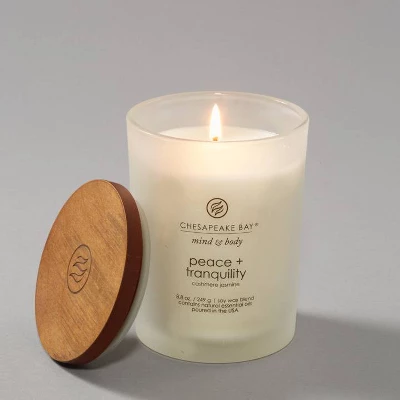 Glass Jar Candle Cashmere Jasmine - Chesapeake Bay Candle - Image 2
