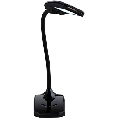 360 Lighting Ricky Modern Desk Lamp 13 3/4" High Black With USB Charging Port LED Gooseneck Touch On Off Dimmer For Bedroom Bedside Office House Desk - Image 8