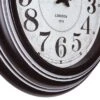 17" Round Wall Clock Black - Yosemite Home Decor