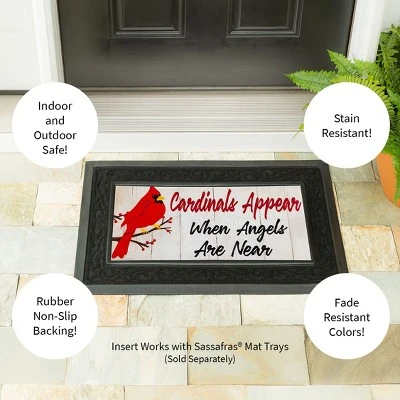 Evergreen When Angels Are Near Sassafras Indoor Outdoor Switch Doormat 1'10"x10" White - Image 3
