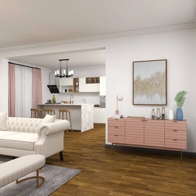 Glam Metal Abstract Framed Wall Art With Gold Frame Gold - CosmoLiving By Cosmopolitan - Image 10