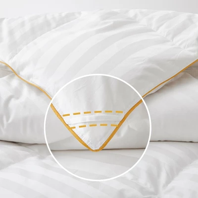 Puredown White Goose Down Comforter Duvet Insert With 500 Thread Count Cotton Fabric - Image 2