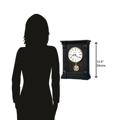 Howard Miller 635187 Howard Miller Mia Mantel Clock 635187 Worn Black (Brown Undertone) - Image 2