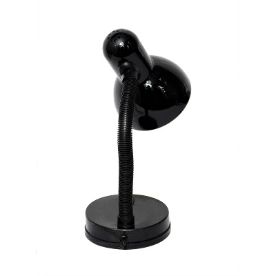Basic Metal Desk Lamp With Flexible Hose Neck Black - Simple Designs - Image 4