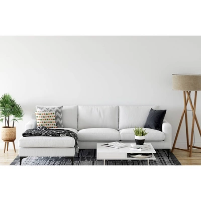 16"x16" Leaf Striped Square Throw Pillow - E By Design - Image 4