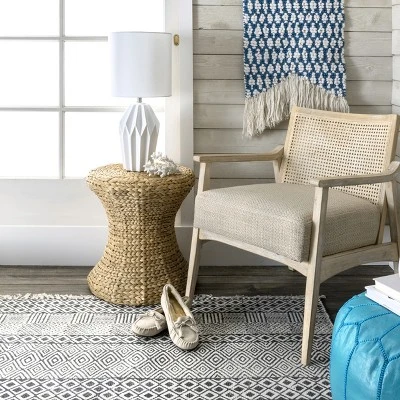 NuLOOM Bryan Ceramic 24" Table Lamp Lighting - White 24" H X 11" W X 11" D - Image 5