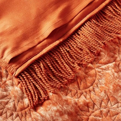 Sun Stitched Vintage Velvet Quilt Sham - Opalhouse™ Designed With Jungalow™ - Image 2