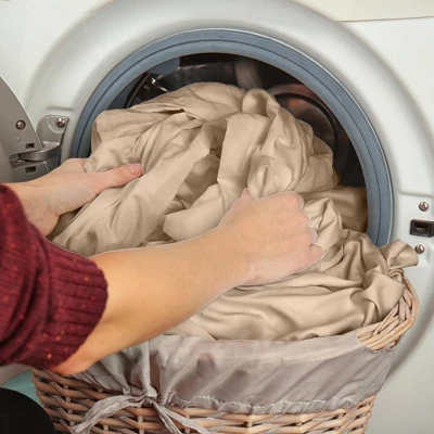 Farmhouse Basketweave Loveseat Slipcover - Sure Fit - Image 3