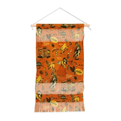 The Whiskey Ginger Old West Inspired Vintage Pattern Fiber Wall Hanging - Society6 - Image 3