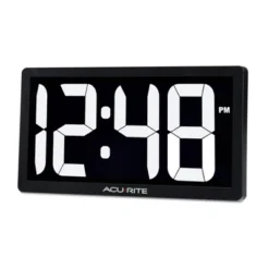 AcuRite 10" Digital Led Table Clock White
