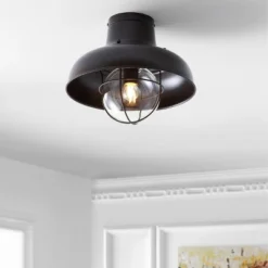 13" LED Metal Semi Flush Mount - Jonathan Y