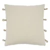 18"x18" Rope Applique Square Throw Pillow Cover - Saro Lifestyle