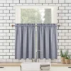 Soft Seersucker Microfiber Short Kitchen Tier Curtains With Bubble Texture