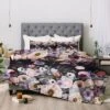 Full/Queen Iveta Abolina Floral Comforter Set Purple - Deny Designs