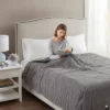 Knitted Electric Micro Fleece Bed Blanket - Beautyrest