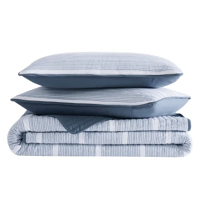 Niari Yarn Dye Stripe Quilt Set - Brooklyn Loom - Image 2