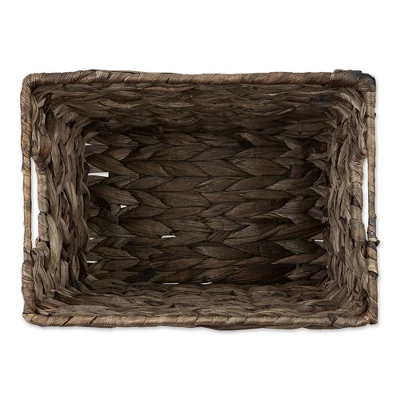 Design Imports Set Of 5 Gray Wash Hyacinth Baskets - Image 2