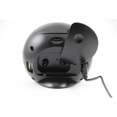 White Quiet Sweep Alarm Clock With USB Port - Crosley - Image 2