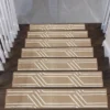 Sussexhome Modern Collection Non-Slip Carpet Stair Treads For Wooden Steps, 9" X 28"