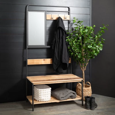 15.75"H Sullivans Chunky Woven Basket Set Of 3, Natural - Image 4