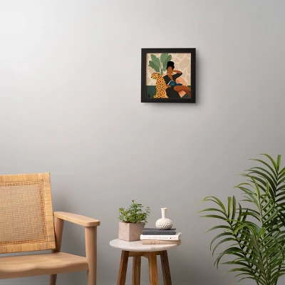 Domonique Brown Stay Home No. 1 Framed Wall Art Black - Deny Designs - Image 4