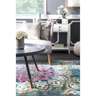 NuLOOM Kiyoko Vintage Floral Area Rug - Image 5