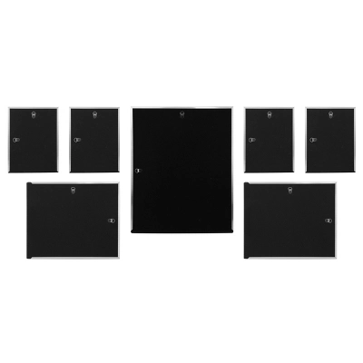 7pc Decorative Stamped Photo Frame Set Silver - Stonebriar Collection - Image 2