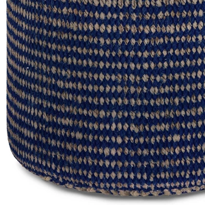 Jordi Round Braided Pouf - WyndenHall - Image 3