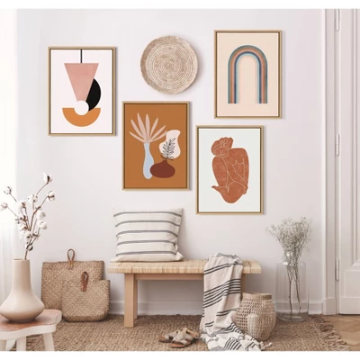 18" X 24" Sylvie Happy Gates Framed Canvas Wall Art By Alexander Ginzburg Natural - Kate And Laurel - Image 6