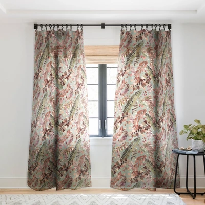 Ninola Design Ferns Foliage Nature Green Single Panel Sheer Window Curtain - Deny Designs - Image 6