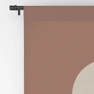 Bohomadic.Studio Boho Geometrics In Terra And Pink 50" X 84" Single Panel Room Darkening Window Curtain - Society 6 - Image 3