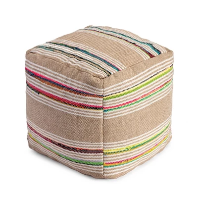 Soulard Pouf Beige - Anji Mountain - Image 2