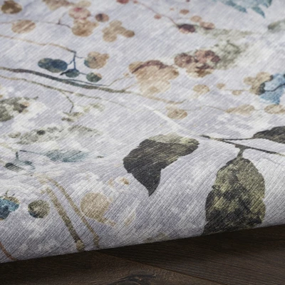Nourison Washables Contemporary Floral Indoor Non-Skid Area Rug - Image 5