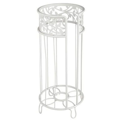 MDesign Metal Toilet Paper Holder Stand - Storage For 3 Rolls - Image 9